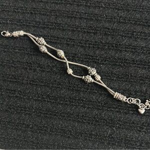 Retired Brighton Silver Bracelet with Gemstone Accents